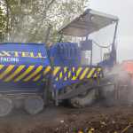 tarmac reinstatement works being carried out